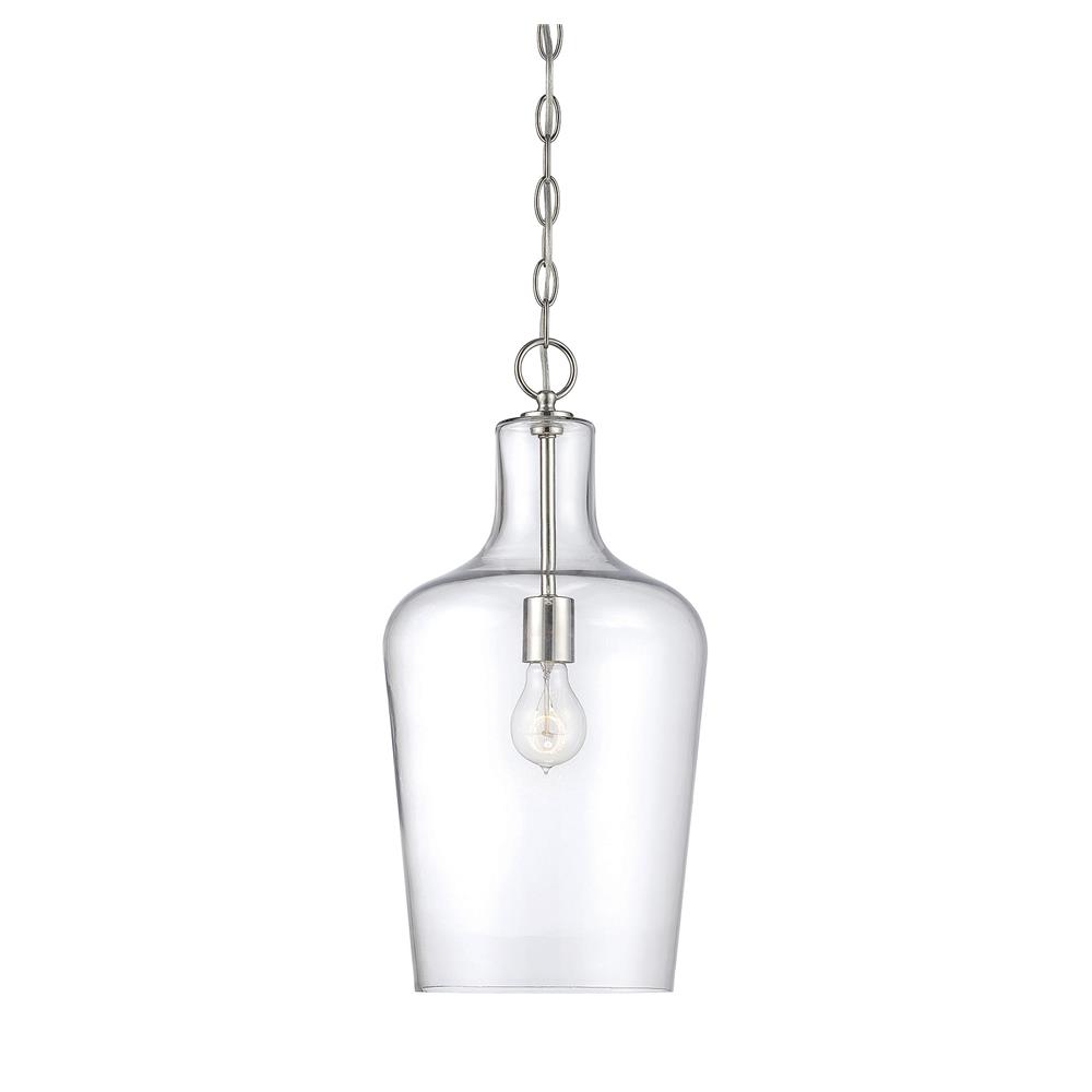 Savoy House 7-702-1-109 Franklin 1 Light Pendant in Polished Nickel